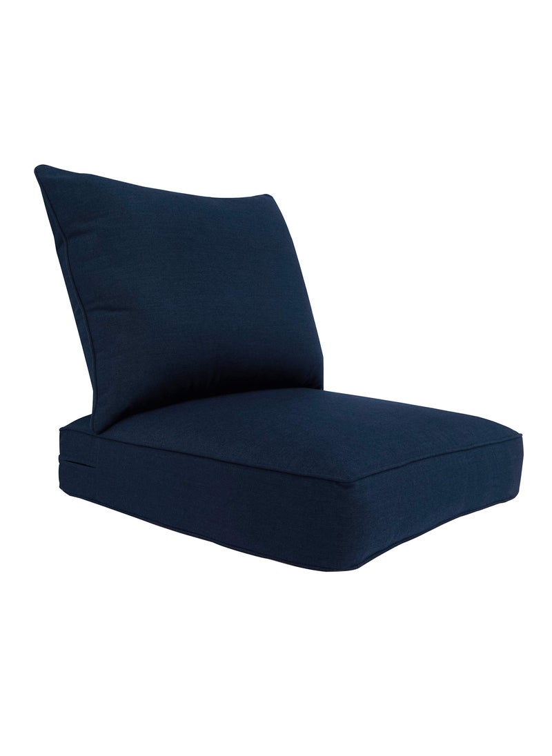 BOSSIMA BOSSIMA Outdoor Patio Cushions 2424 Deep Seat Chair Cushions Furniture Cushions Sunbrella Spectrum Indigo Navy Blue 