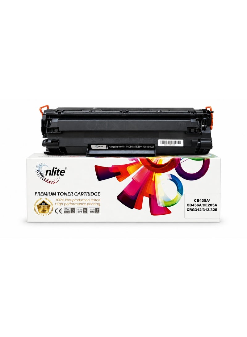 إنلايت 85A/36A/35A/325/312/313 Enliteخرطوشة حبر ليزر أسود عالية الجودة  متوافقة مع طابعات: CE285A / CB435A / CB436A / CRG325 / CRG313 / CRG312 - Image 1
