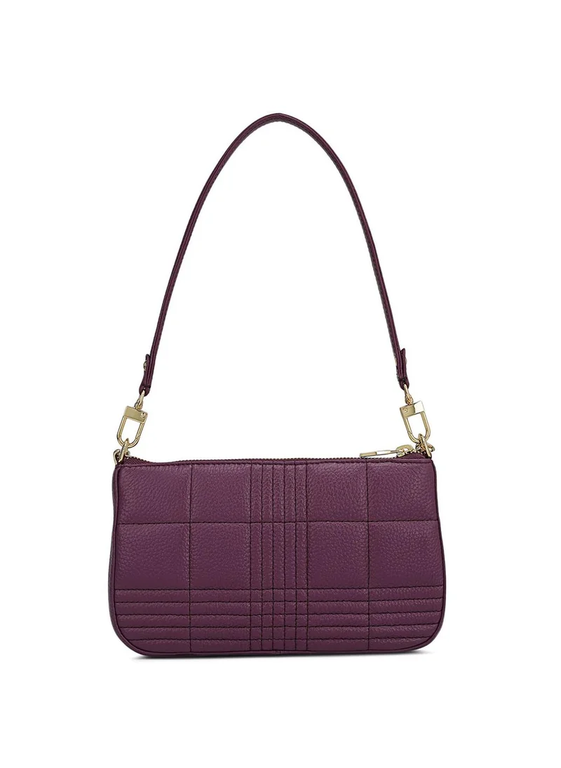 Da Milano  Da Milano Genuine Leather Purple Sling Bag for Women | Best Price UAE