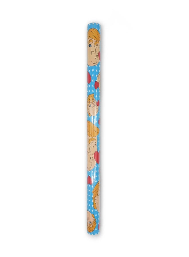 GOOFBALLS Hilarious Wrapping Paper Roll – Funny Gift Wrap for Birthdays, Holidays, White Elephant, Gag Gifts - Trump Kisses - Image 5