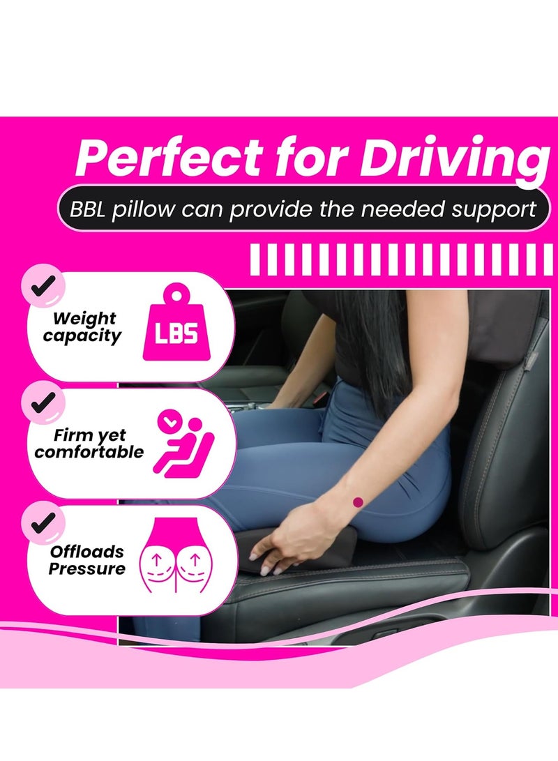 Arabest Portable BBL Pillow, Seat Pillows, Brazilian Seat Lift Pillows Post Surgery Recovery, Buttocks Support Cushions, Seat Cushion Pillow, Hip Raise Pillow, Leg Support for Car Office Computer Chair - Image 3