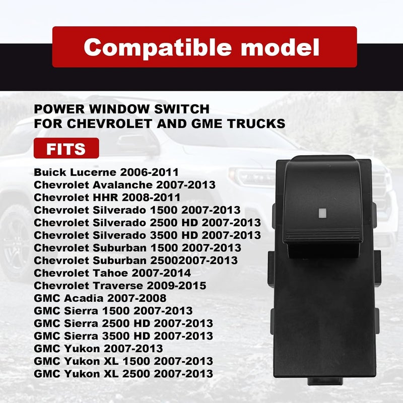 stymart Passenger Side Power Window Switch for GMC and Chevy Models - Image 4