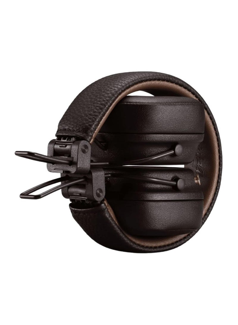 Major IV Foldable Bluetooth Wired/Wireless 80+ Hours of Playtime Headphones Brown - Image 5