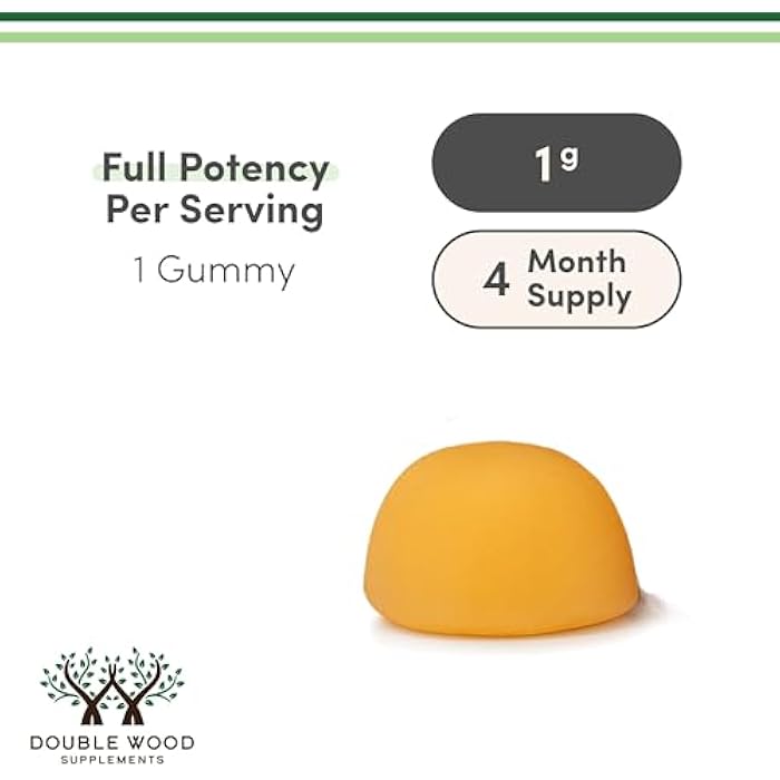 Double Wood Supplements Creatine Monohydrate Gummies - 1g per Serving, 120 Count - No Fillers, Vegan Safe, Non-GMO, Gluten Free by Double Wood - Image 3