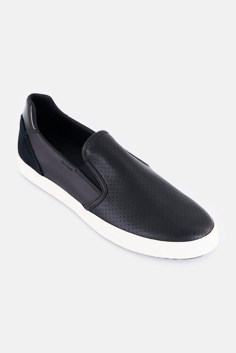 GEOX أحذية نسائية د بلوميي سليب أون كاجوال، سوداء - Image 1
