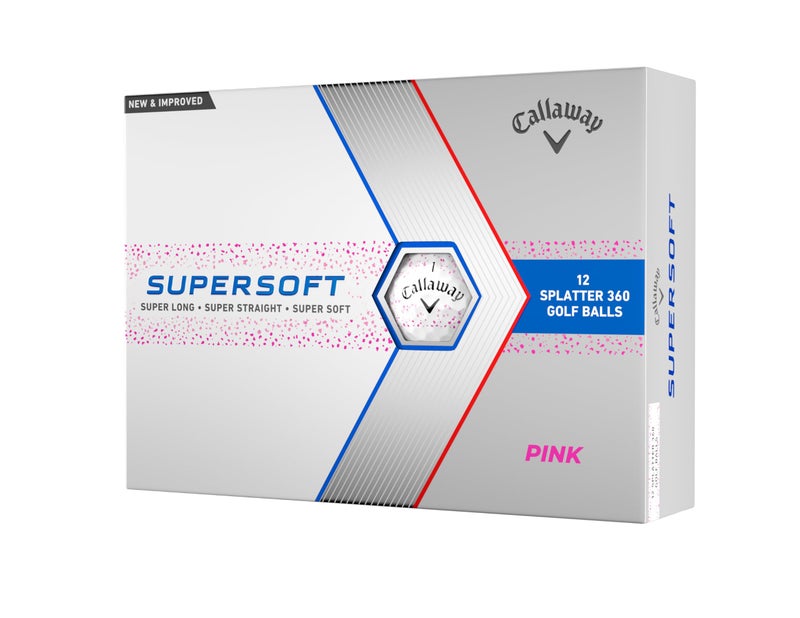Callaway كرات جولف كالاواي سوبر سوفت (نسخة 2023، بقع وردية) - Image 1