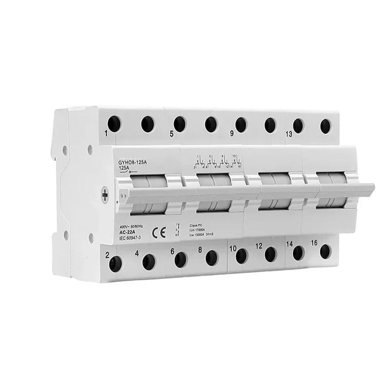 مفتاح نقل يدوي مزدوج الطاقة 4P 100A قاطع دائرة معياري للتحويل والعزل - Image 5