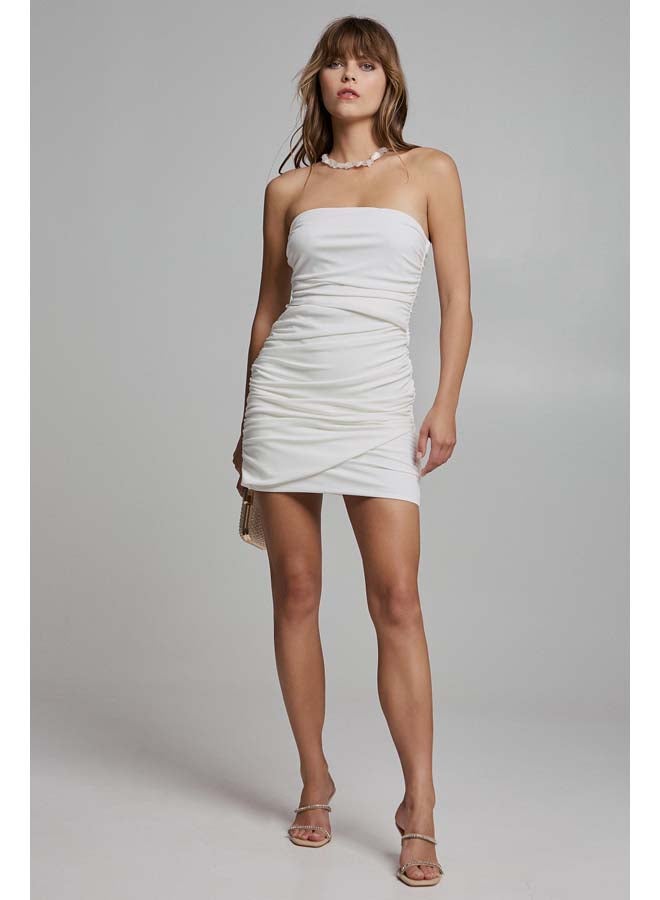 BSB Strapless mini dress with cutout - Image 5