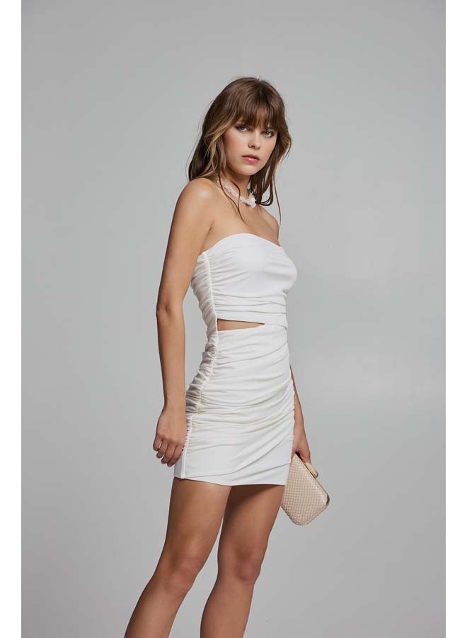 BSB Strapless mini dress with cutout - Image 4