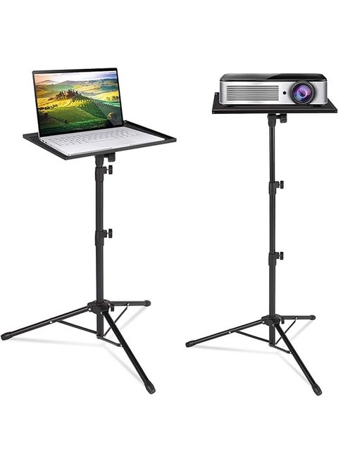 Projector Stand,Portable DJ Laptop Stand,Adjustable Height 55 to 120 CM,High Folding Floor Tripod for Indoor and Outdoor Use
