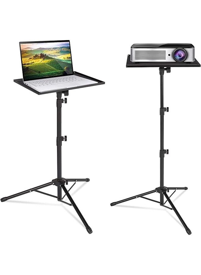 Projector Stand,Portable DJ Laptop Stand,Adjustable Height 55 to 120 CM,High Folding Floor Tripod for Indoor and Outdoor Use