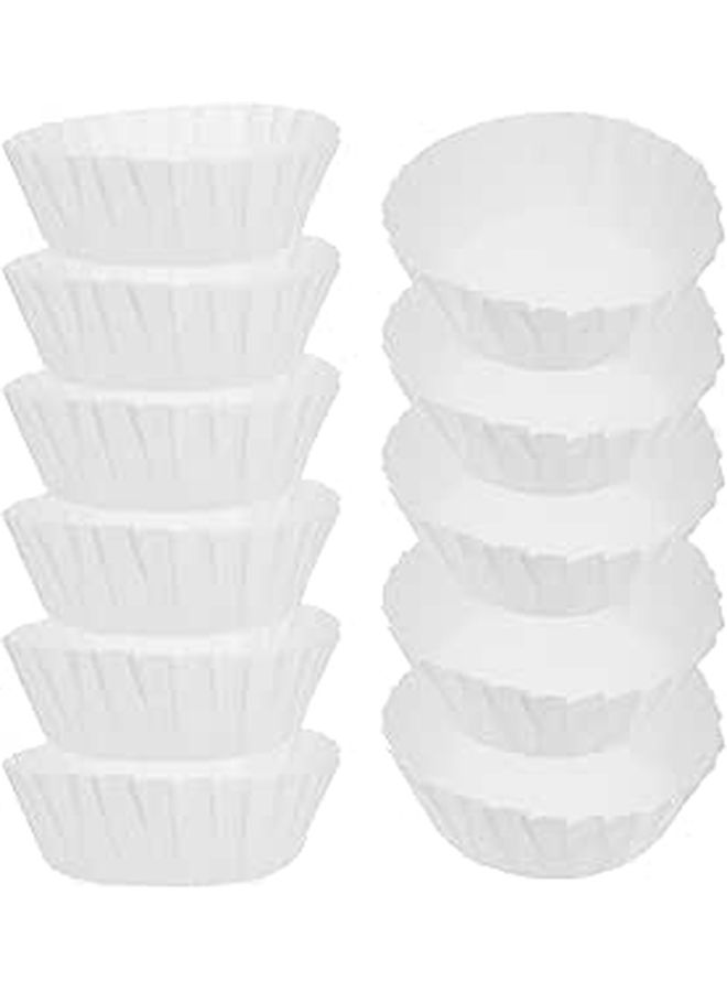 50 Pcs Greaseproof Paper Cake Mold Liners Baking Wrappers Non Stick For Easy Baking Packaging - Image 1