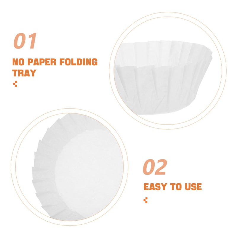 50 Pcs Greaseproof Paper Cake Mold Liners Baking Wrappers Non Stick For Easy Baking Packaging - Image 5