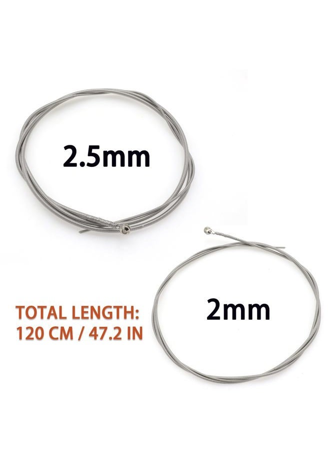 CashBeat Stainless Steel 4 String Bass Guitar Strings, Electric Bass 4 Strings Replacement Set with Small Ball Ends, Compatible with Acoustic Bass, 4 String Bass Instrument Accessories - Image 2