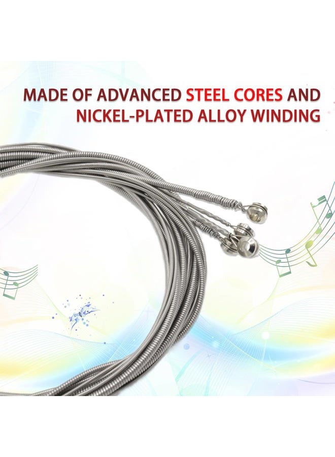 CashBeat Stainless Steel 4 String Bass Guitar Strings, Electric Bass 4 Strings Replacement Set with Small Ball Ends, Compatible with Acoustic Bass, 4 String Bass Instrument Accessories - Image 4