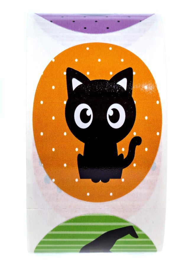 SBlabels Halloween Character Stickers / 250 Spooky Fall Stickers / 8 Alternating Adorable Autumn Designs / 1.5" Round Trick Or Treat Sticker/Made in The USA - Image 2