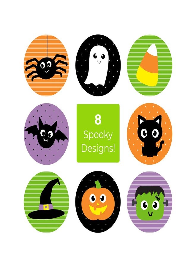 SBlabels Halloween Character Stickers / 250 Spooky Fall Stickers / 8 Alternating Adorable Autumn Designs / 1.5" Round Trick Or Treat Sticker/Made in The USA - Image 5