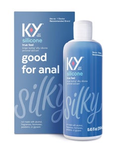 K-Y Lube True Feel 8.45 floz, Personal Lubricant for Adult Couples, Men, Women, l Moisturizer, Hormone & Paraben No, Deluxe, Latex Condom Compatible 