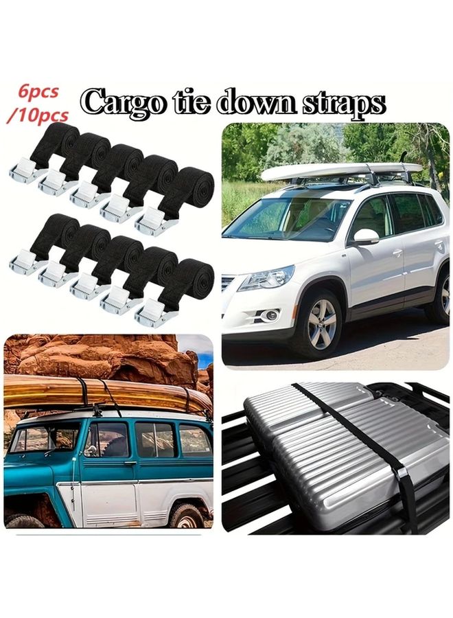 10pcs Short Tie Down Straps Quick Release Buckles 25mm x 39.37inch Adjustable Cargo Straps - Image 3