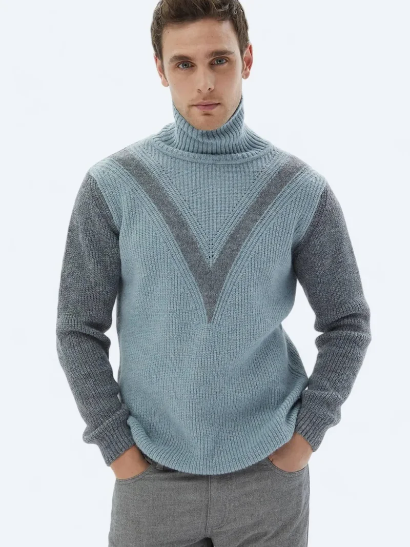 كيب سويت شيرت محبوك بلون النعناع