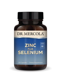 Dr. Mercola Zinc plus selenium 30 capsules dietary supplement  - Image 1
