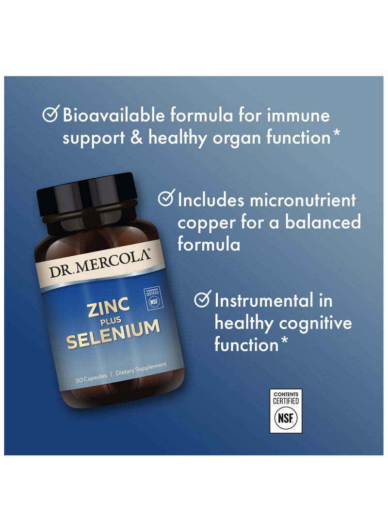 Dr. Mercola Zinc plus selenium 30 capsules dietary supplement  - Image 3