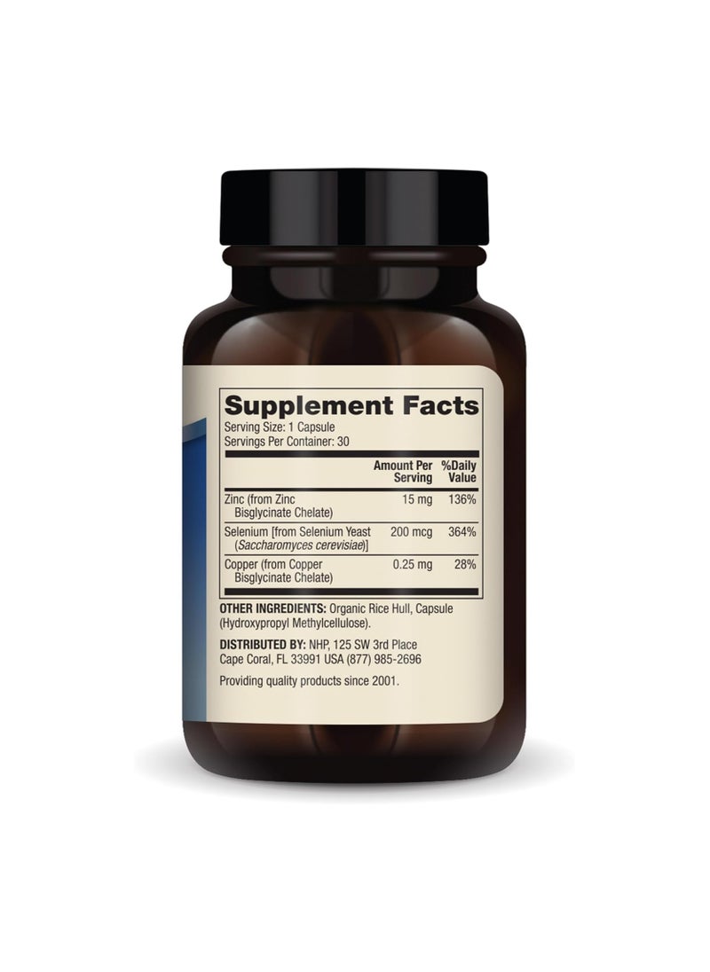 Dr. Mercola - Zinc plus selenium 30 capsules dietary supplement - Image 1