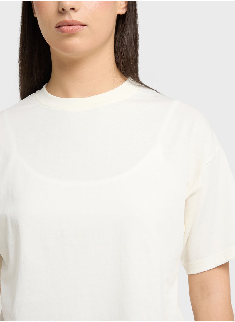 Ginger Basics - Boxy Cropped T-shirt - Image 1