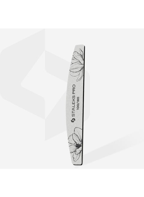 Half Moon Paper Nail File Expert 40 100/180 Grit (25 Pieces)