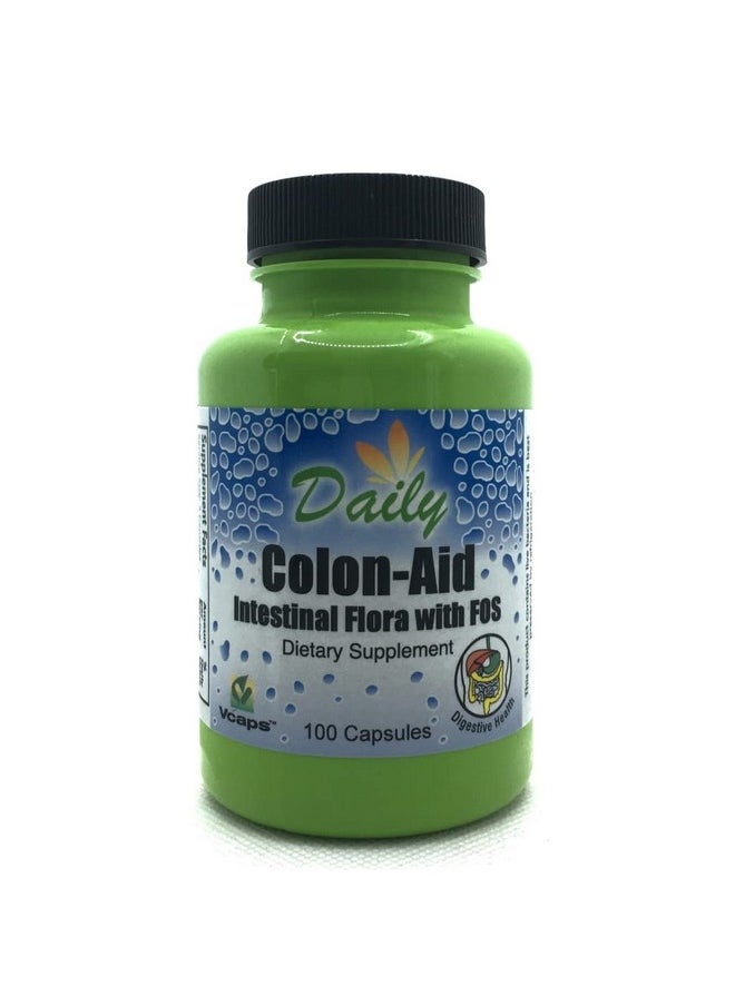 دايلي مانيوفاكشرنغ - كبسولات نباتية ذات إطلاق مطول من شركة Daily Manufacturing Colon-Aid™ (Pro & Prebotic) - 100 كبسولة - Image 1