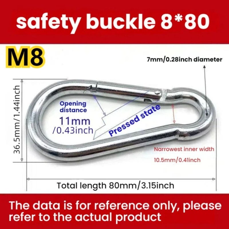 Set M10 4Pcs Heavy Duty Spring Quick Link for Hammock Camping Fishing - Image 2