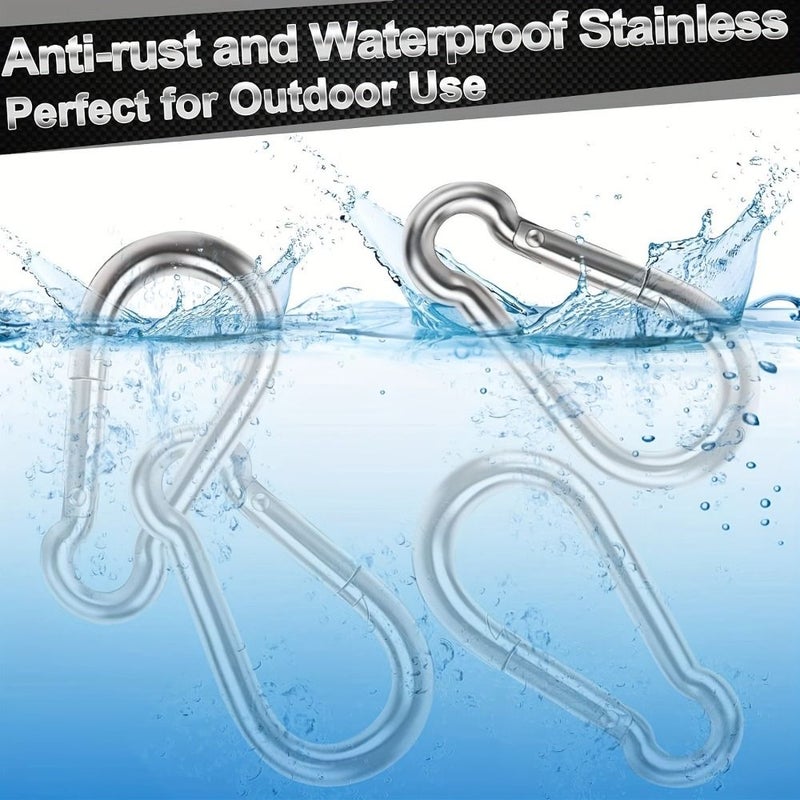 Set M10 4Pcs Heavy Duty Spring Quick Link for Hammock Camping Fishing - Image 3