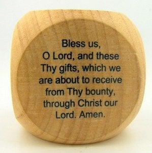 CB My Favorite Catholic Prayers Wooden Cube, 2 1/4 Inch - Image 3