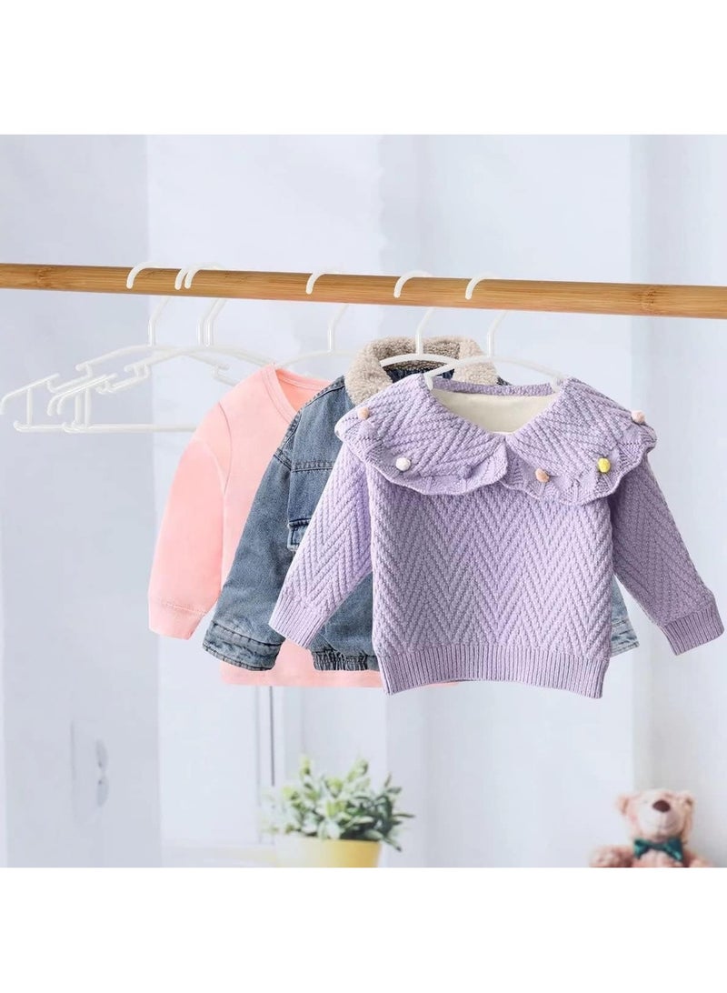 ليموس 60 قطعة من شماعات الأطفال، شماعات بلاستيكية صغيرة لملابس الأطفال - Image 5