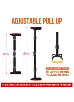 Arabest Horizontal Bar Household Indoor Fitness Equipment Pull-up Device, Sports Home No Punching Hanging Ring Door Single Rod  - Image 2