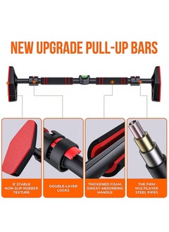 Arabest Horizontal Bar Household Indoor Fitness Equipment Pull-up Device, Sports Home No Punching Hanging Ring Door Single Rod  - Image 3