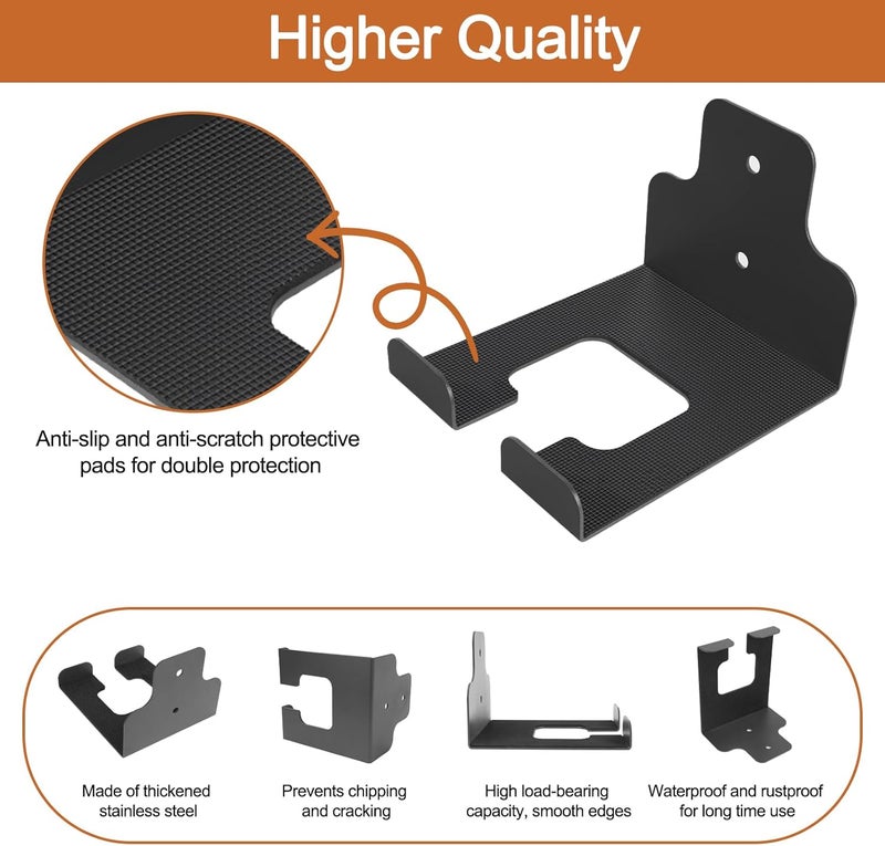 RO6G Garage Organizer Trimmer Rack - Weed Eater Hanger For Garage Wall Mount, Hedge Trimmer Hanger, Also Suitable For Most Power Tool Hangers Garage Wall, Garden Tools - Image 4