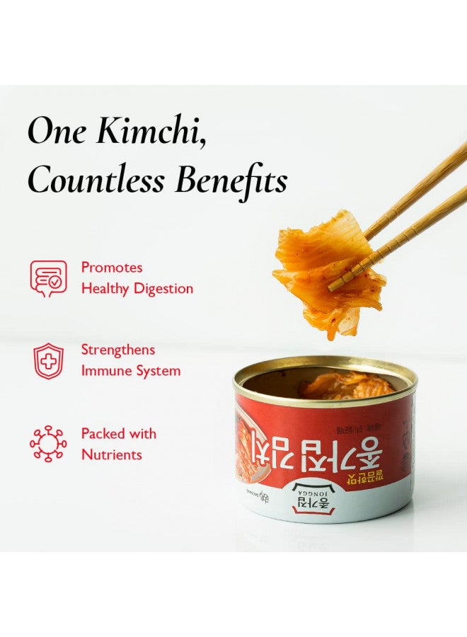 JONGGA JONGGA Canned Kimchi: Spicy Korean Authentic Fermented Pickled Cabbaged Kimchi, Shelf Stable, Ideal for Ramen, Noodles, Rice Dishes, 160g (STIR-FRIED KIMCHI) - Image 3