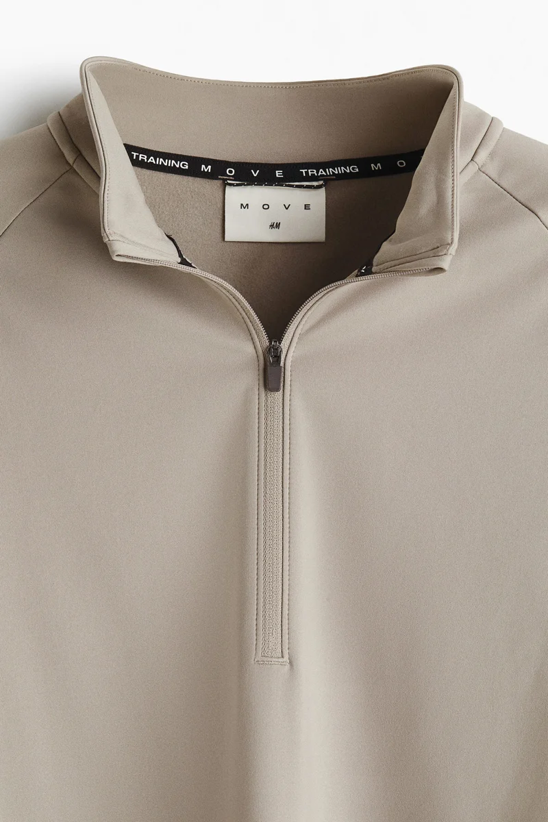H&M Zip-top midlayer sports top with ThermoMove™
