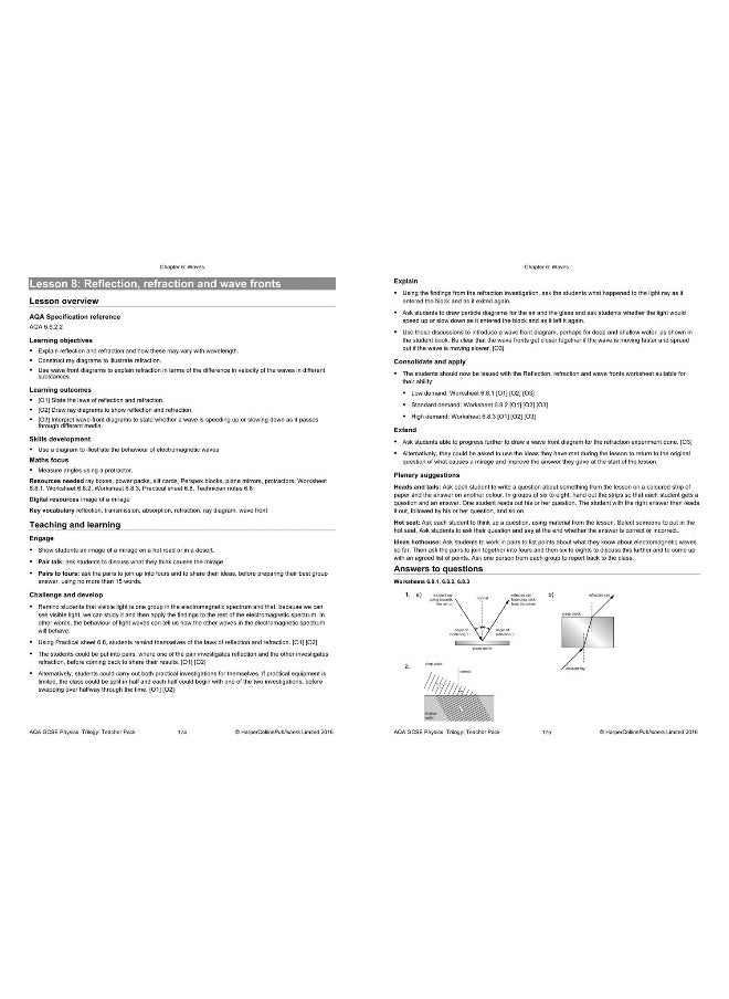 Collins GCSE Science - Aqa GCSE (9-1) Combined Science Trilogy: Teacher Pack  - Image 2