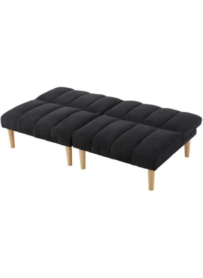 Modern Armless Sofa with Channel Tufted Upholstery - Image 4