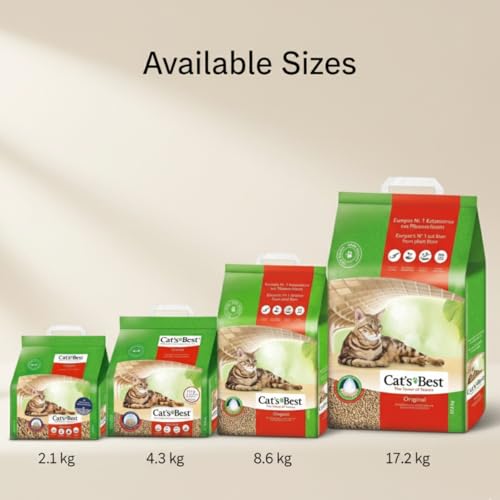 Cat's Best OkoPlus Wood Based Clumping Cat Litter, Flushable, Dust Free, Hard Clumping Power and Odour Control for All Breed Size Cat Easy to Use 5.2Kg - Image 5