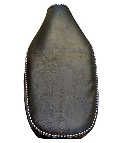 Guance Stapler Fitting PU Leather with Black and White Piping Waterproof Scooty Seat Cover (Brown) for Yamaha Fascino - Image 2