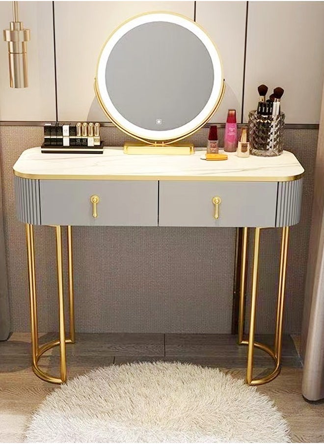 Raffine Luxury Modern LED Lighted Vanity Desk for Makeup Elegant MDF Dressing Table with Spacious Storage, Adjustable Brightness Mirror, and Sleek Contemporary Design Perfect Beauty Station for Bedroom & Glam Room  - Image 2