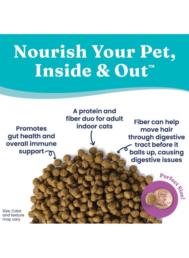 Solid Gold Indoor Dry Cat Food - Let's Stay in Cat Food Dry Kibble for Indoor Cats - Hairball & Sensitive Stomach - Grain & Gluten Free - Probiotics & Fiber for Digestive Health - Chicken - 3lb - Image 3