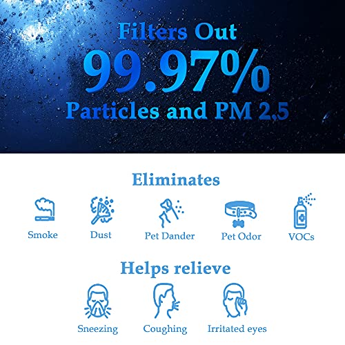 Vegebe 3-in-1 True HEPA Filter Replacement, Compatible with YIOU R1 P1802 and Vegebe Filter, Fit for Elechomes P1801 Air Purifier - Image 5