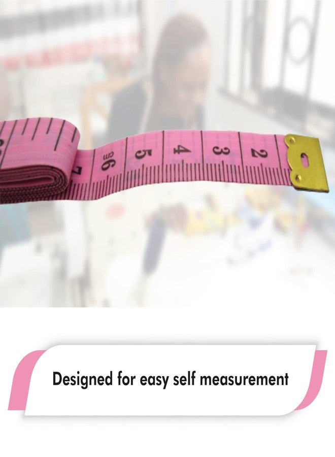 Gadgetime USA Pink Measuring Tape (Set of 2) - for Sewing, Seamstress, Tailor, Cloth, Waist, Crafting, Fitness - Retractable, Dual Sided Multipurpose - Accurate & Precise - Image 4