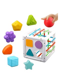 Y&D Multi Sensory Shape, DMG Baby Sorter Toy, Activity Cube Bins, Montessori Educational Learning Fine Motor Skills Toys, Toys 6-12-18 Months Boys Girls Gifts  - Image 5