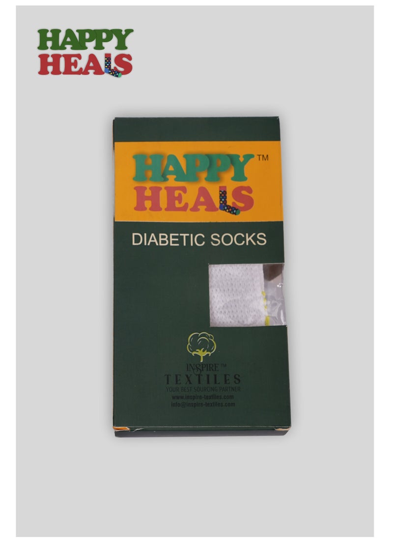 شفاء سعيد - جوارب Happy Heals لمرضى السكر - علبة 3 أزواج - Image 1
