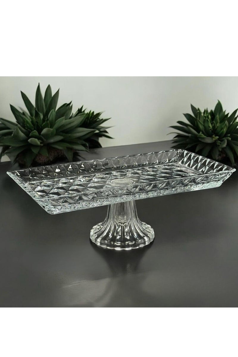 صحن تقديم زجاج بقاعدة 330X157 مم - Image 1